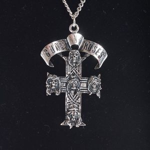 Vintage Guns N Roses Necklace 